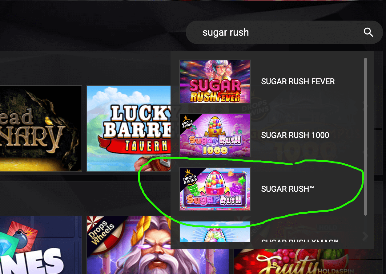 1xslot sugar rush search